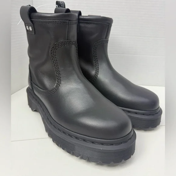 Dr. Martens Black Leather Boots size 7W / 6M - Picture 7 of 7